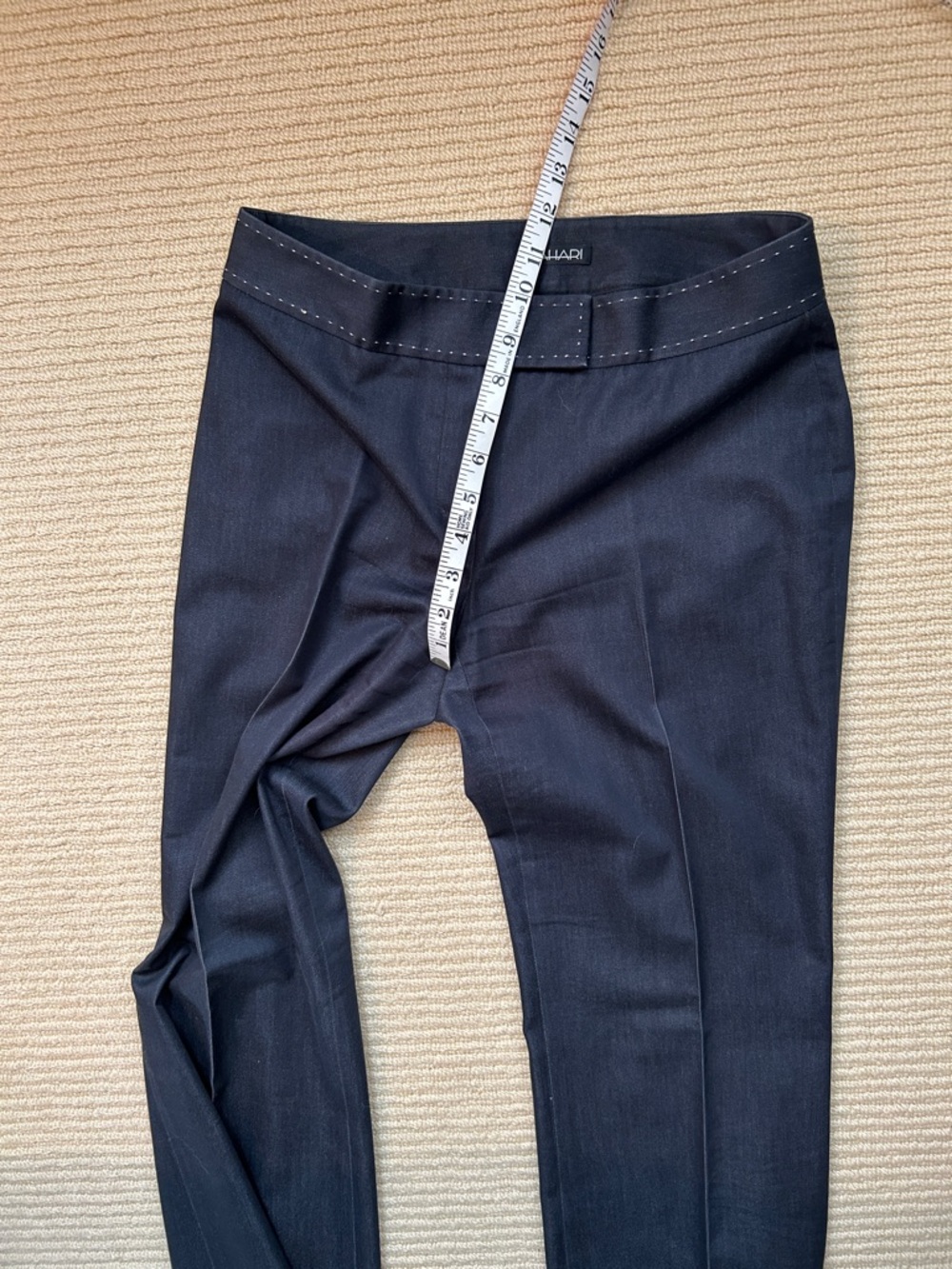 Tahari dress slacks. Sz 4 cotton. - Picture 6 of 8
